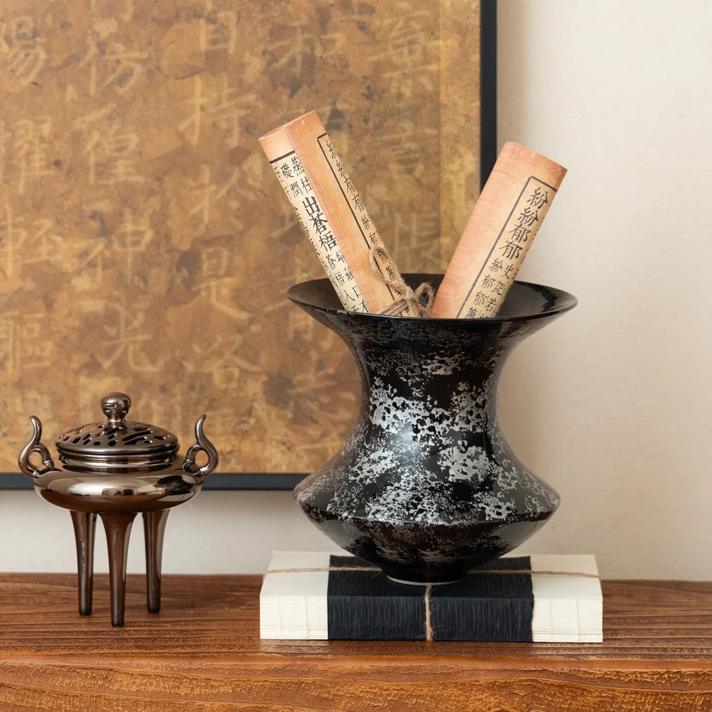 DSA medieval ceramic vase art ornament study living room office entrance artwork flower ware retro soft decoration jewelry