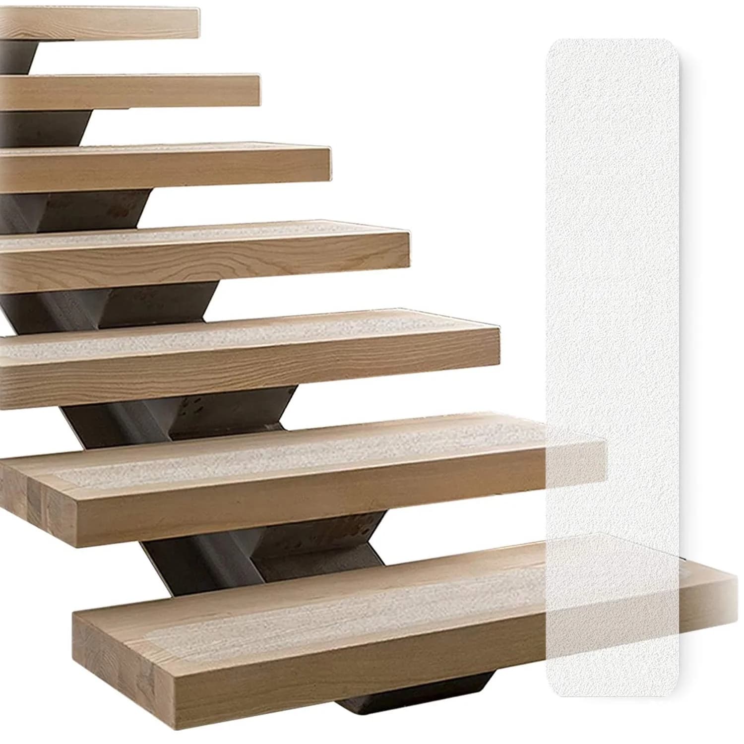 15pcs Clear Slip Resistant Stairs Tread Grip Tape for Protect Elderly Kids Dogs Non-Slip Stair Stickers Safety Anti Slip Strips