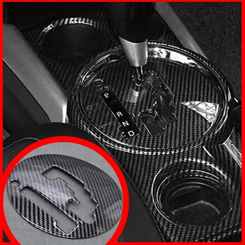 Car Styling For Mitsubishi ASX 2011-2017 Gear Shift Panel Cover Sticker Trim LHD Decoration Strip Auto Parts Accessories