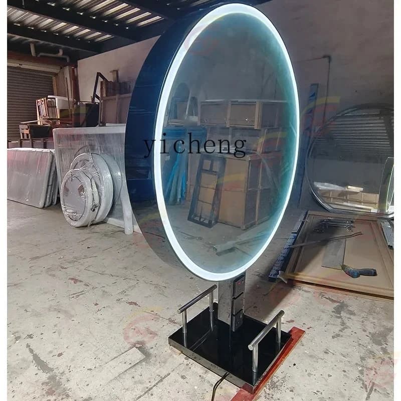 barber shop mirror double-sided floor-to-ceiling mirror perm and dye full body hair cutting mirror