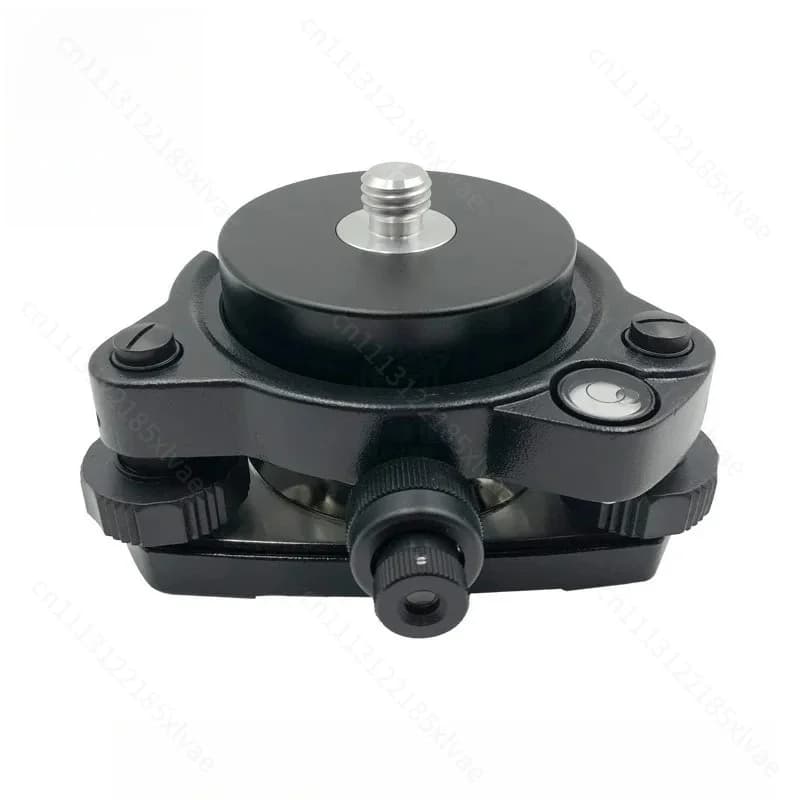 Black Tribrach With Optical Plummet Fixed Adapter With 5/8X11 Thread For Total Station GNSS Full Set