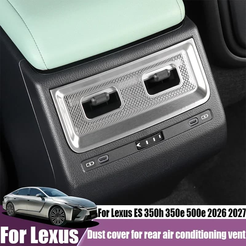 Handrail box rear air outlet dust cover car interior product modification accessories For Lexus ES 350h 350e 500e 2026 2027