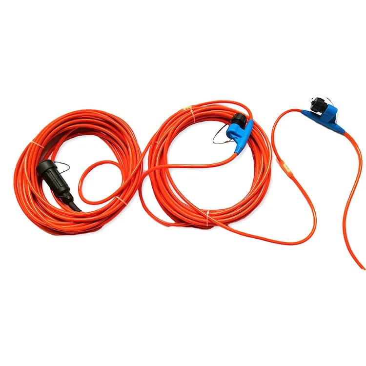 Seismic Cable 24 Channels with 24 Pcs KCK Screw Fit Female Take-out Terminated with 61 Pin (24-61S) Female Connecter