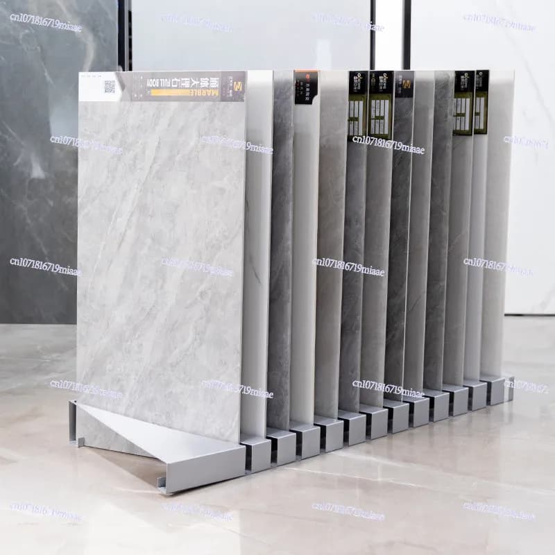 Tile Display Rack, Wood Grain Brick Wall Tiles, Marble Color Plate Rack