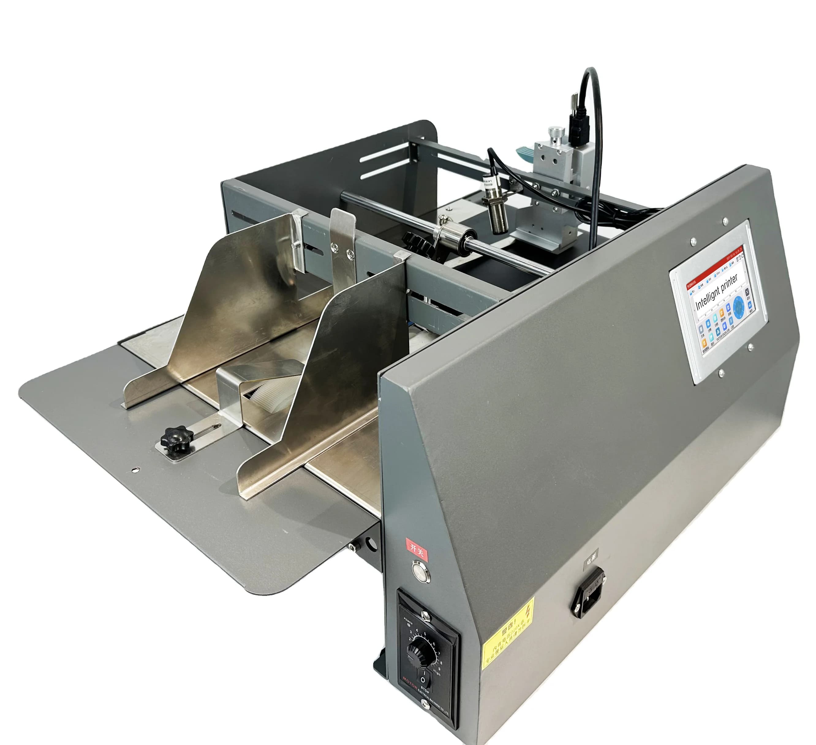 Desktop Conveyor Friction Paper Cardboard Sheet Pouch Feeder Inkjet Printing Paging Machine