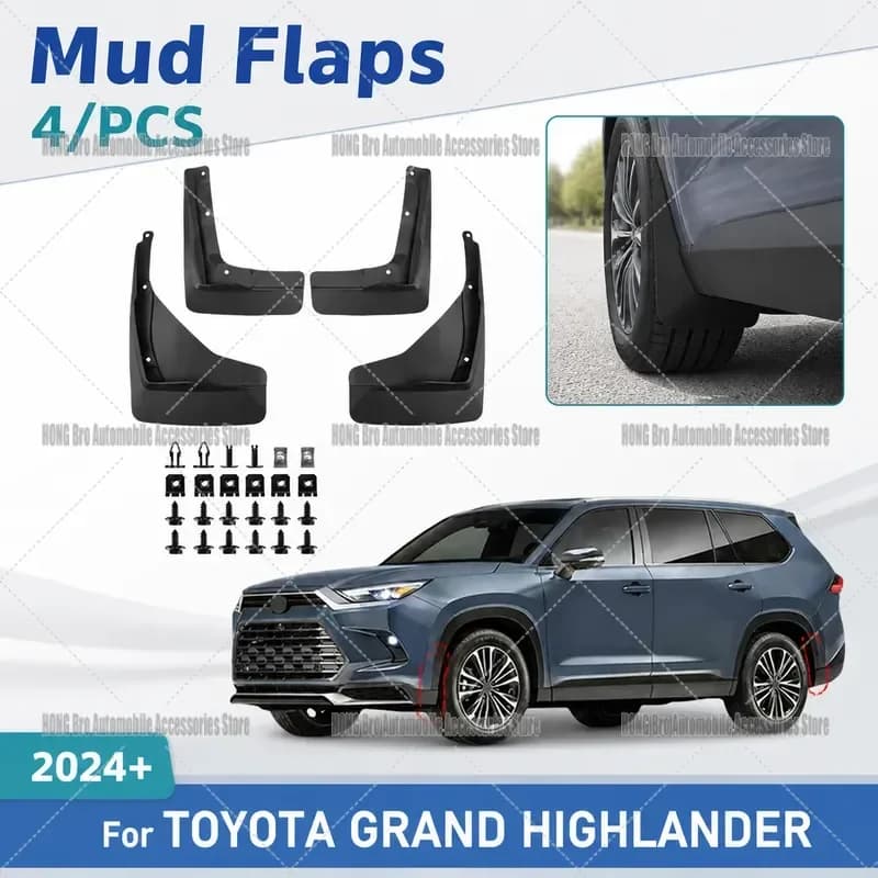 For Toyota Grand Highlander 2024 2025 Front Wheel Arch Fender Liner Splash Guard Mud Flap Protector Auto Body Replacement