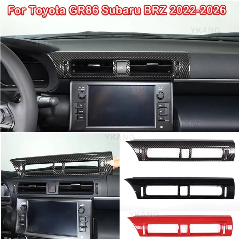LHD RHD For Toyota GR86 Subaru BRZ 2022-2026 ABS Center Air Condition Cover Trim Interior Car Accessories