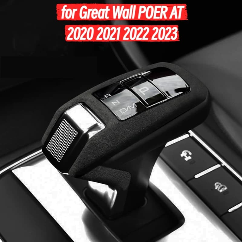 GWM Ute Pickup Gear Shift Knob Cover Trim Shift Head Stickers for Great Wall POER AT Accessories 2020 2021 2022 2023