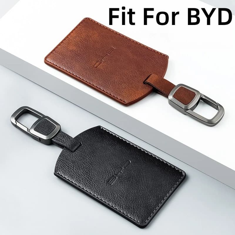 Fit For BYD Dolphin Seagull Song Pro Qin Plus Car Key Card Holder NFC Smart Card Case Suede Protective Shell