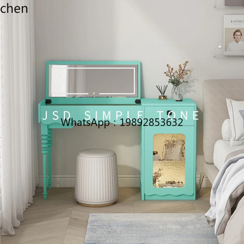 flip dresser locker integrated master bedroom mirror can hide makeup table