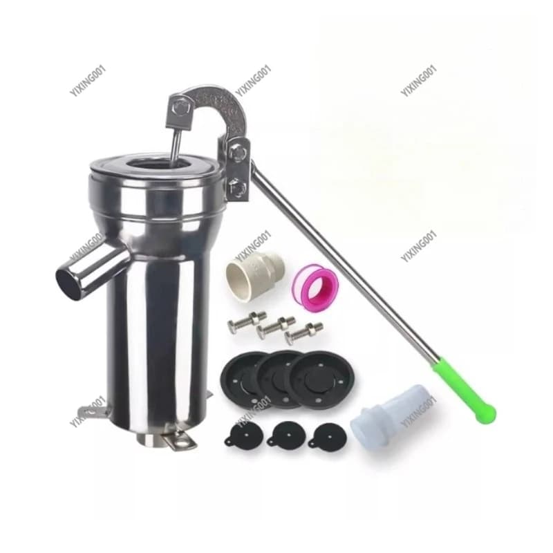 Stainless Steel Manual Well Pump - Old-Fashioned Hand Shaker Water Suction Pump for Home Wellheads