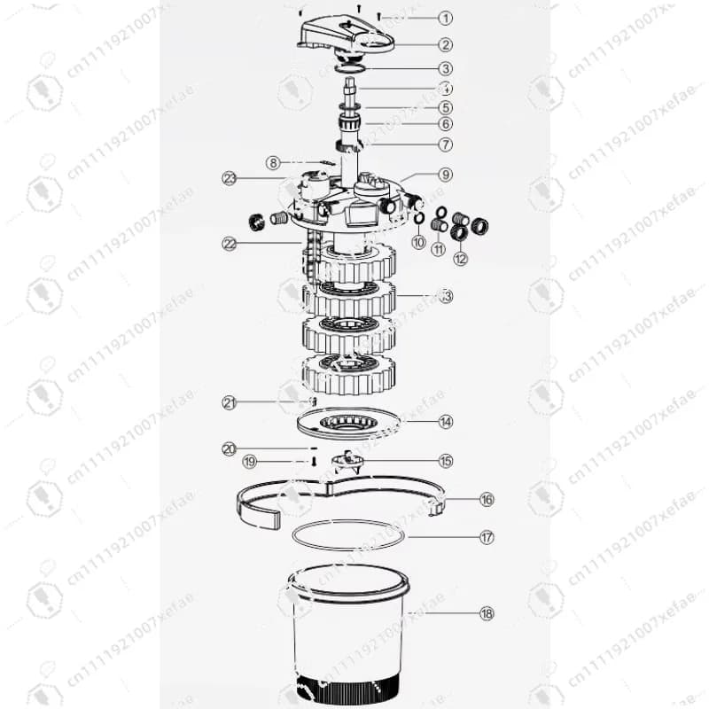 Aquarium Filter CPA-30000 13000L/h 55W with Plastic Box And Plug - Water Circulation for 40 Cubic Meter Aquarium