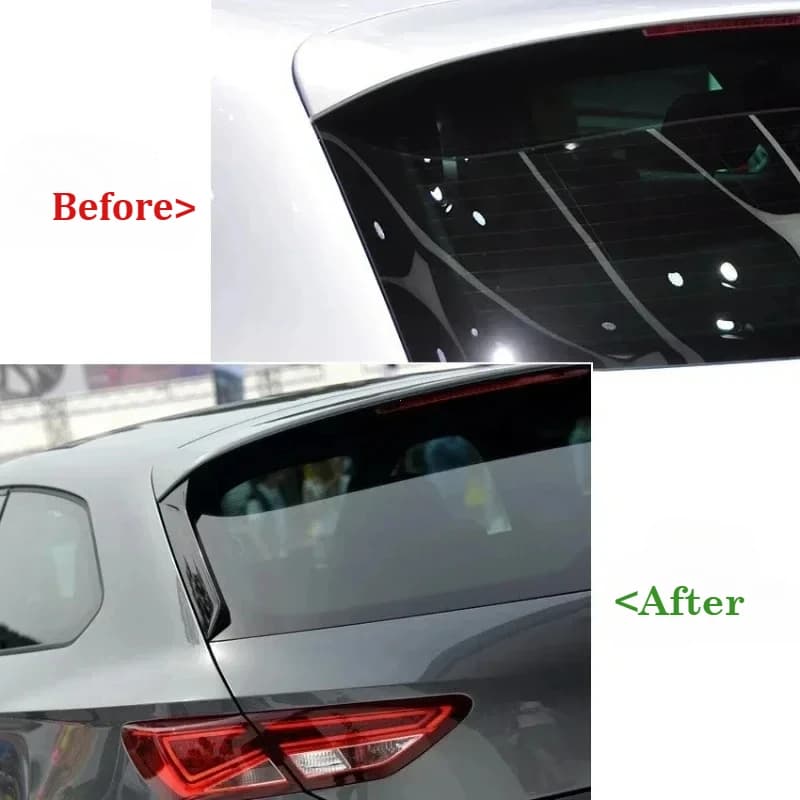 Car Rear Side Spoiler For Seat Leon FR MK3 MK3.5 2012-2021 Side Wing Exterior Tuning Parts Car Accessories Aftermarket