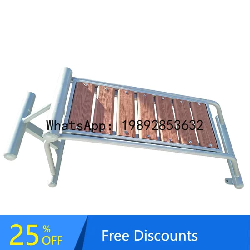 YFY Single Person Abdominal Muscle Board Manufacturer Wholesale Outdoor Fitness Path Equipment Park Square Plastic Wood
