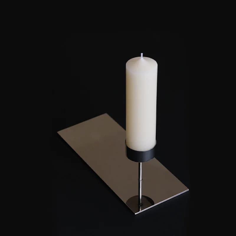 Modern light luxury creative metal candlestick ornament B & B, entrance restaurant, living room table high-end ornament