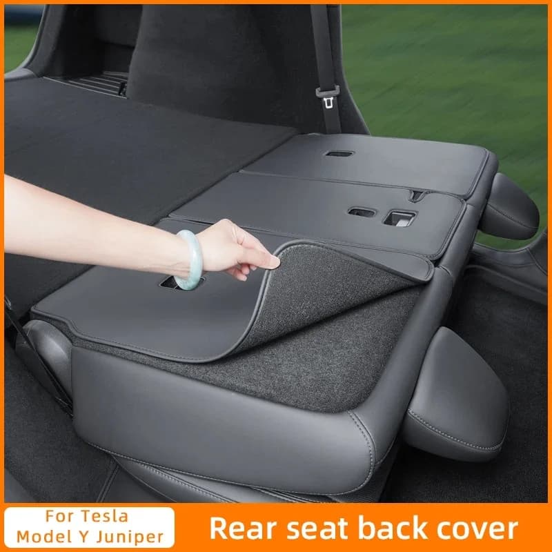 Rear Seat Backrest Protections Pad for Tesla Model Y Juniper Trunk  Protector Cover Protection Mat