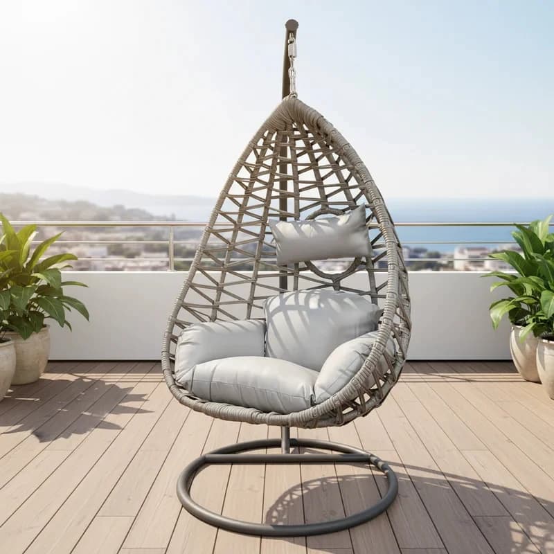 Hot-Selling Low- Ex-Factory Price PE Rattan Modern Outdoor Rocking Chair, Suitle Hotels, Hospitals, Bedrooms