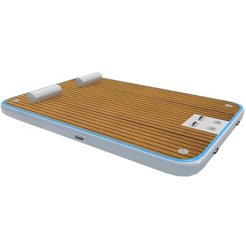 Outdoor Inflatable Water Floating Sea Yacht, Pool Fishing Floating Platform Non-slip Mat Motorboat