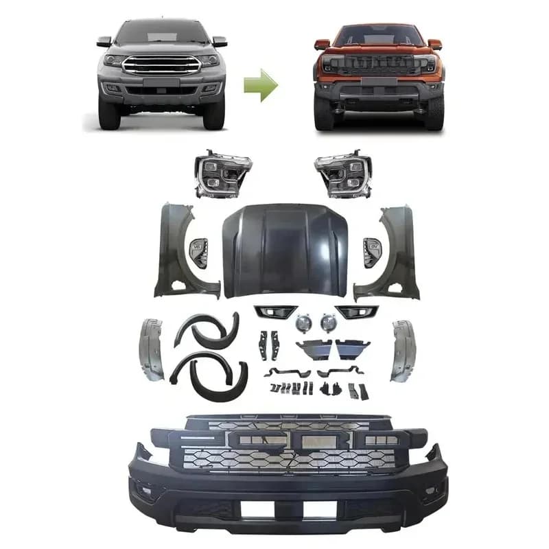 High Quality - Car Bumper Conversion Kit SUV Upgr Full Body Accsori