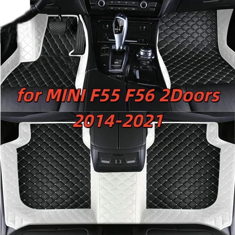 Car Accessories interior Auto leather carpet pads fits for MINI F55 F56 2Doors 2014-2021 waterproof anti slip car floor mats