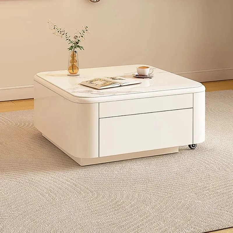 Universal Nordic Coffee Table Aesthetic Display Cream Style Cloud Coffee Tables Space Saving Cream Mesa Auxiliar Home Products