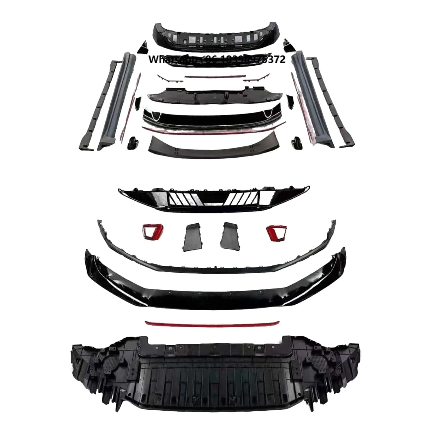 Tuning Body Kit for ZEEKR 001 24-25 Upgrade FR Body Kit Car Bumpers Front Lip Diffuser Side Skirts Rear Spoiler Interior Parts
