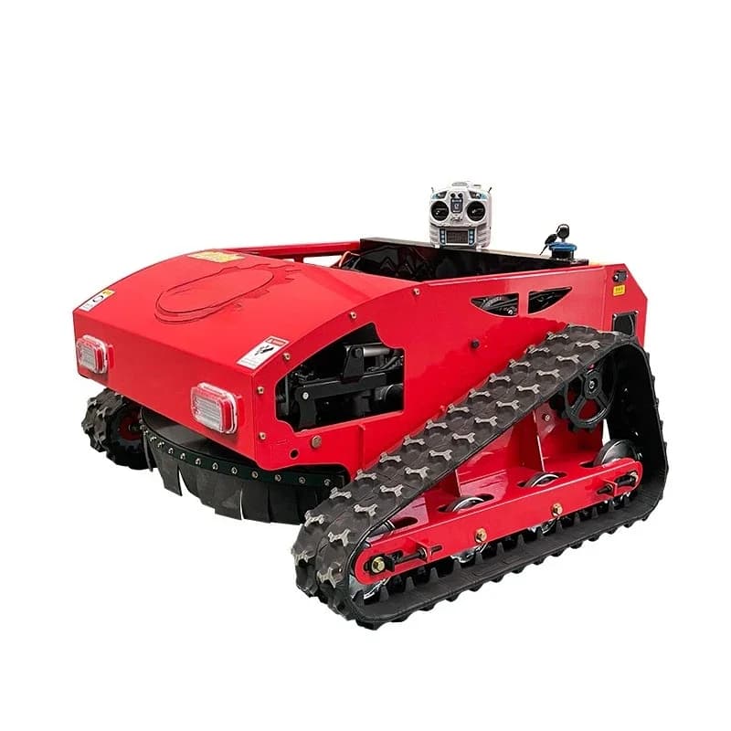 Remote control lawn mower, crawler lawn mower