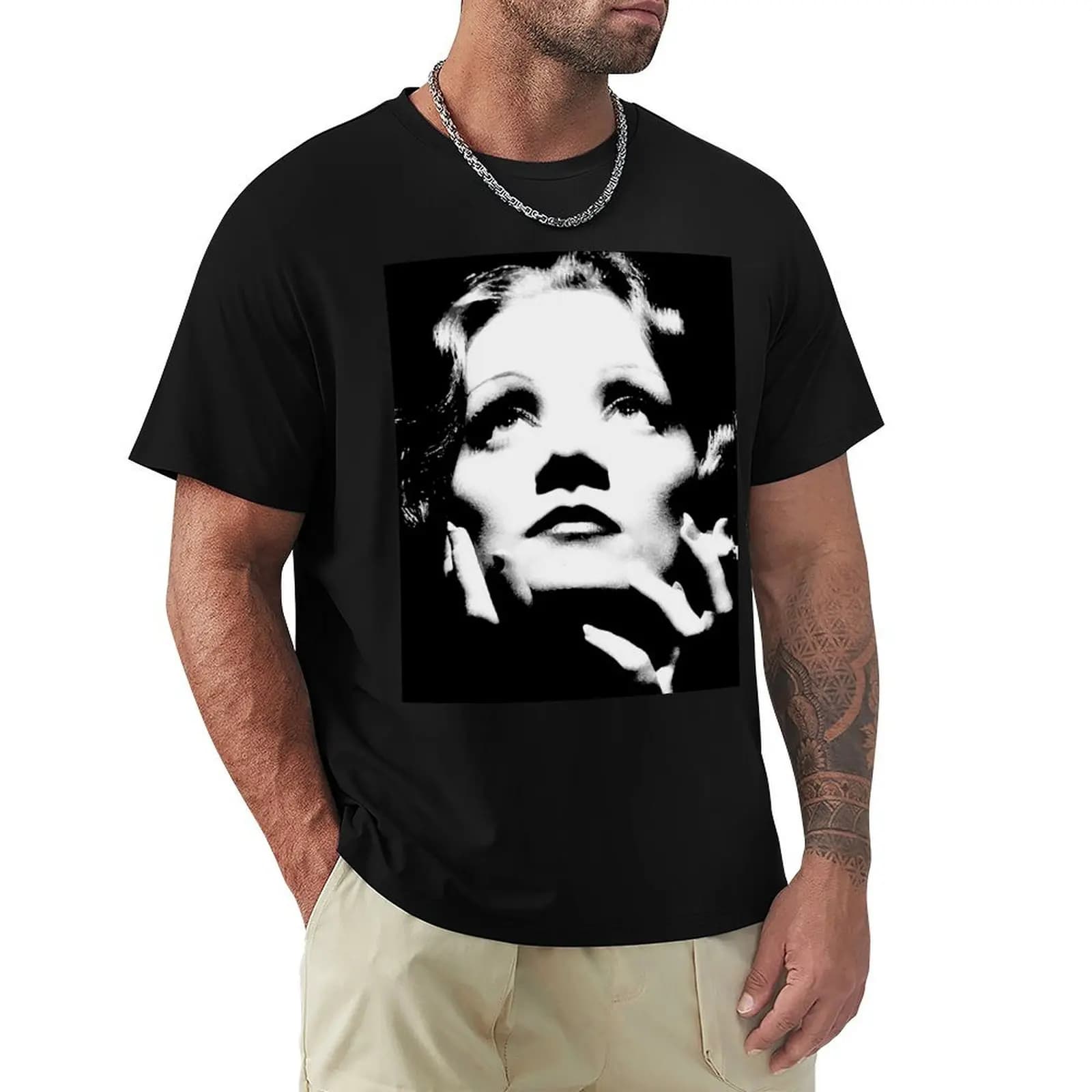 Marlene Dietrich T-Shirt blanks sublime vintage clothes shirts graphic tee men