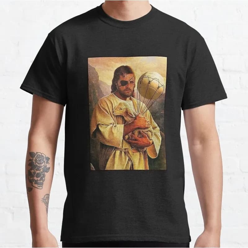 Metal Gear Solid MGS Our father Big Boss T‑Shirt Gamer Fan Gift Unisex Short Sleeve Tees Solid Snake Graphic Streetwear Tops