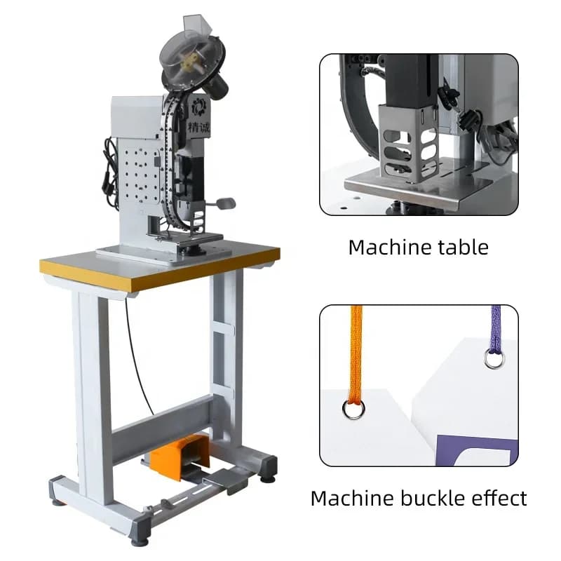 High Quality Table Stable Automatic Eyelet Machine for Leather