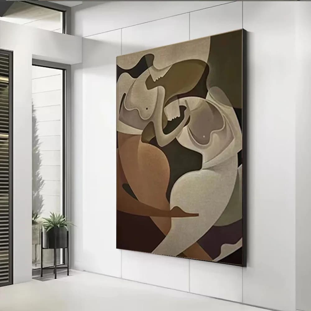 Human Sketching Patterns 100% Handmade Abstract Oil Painting On Canvas Mural For Home Living Room Decor Art Wall Cuadros Artwork