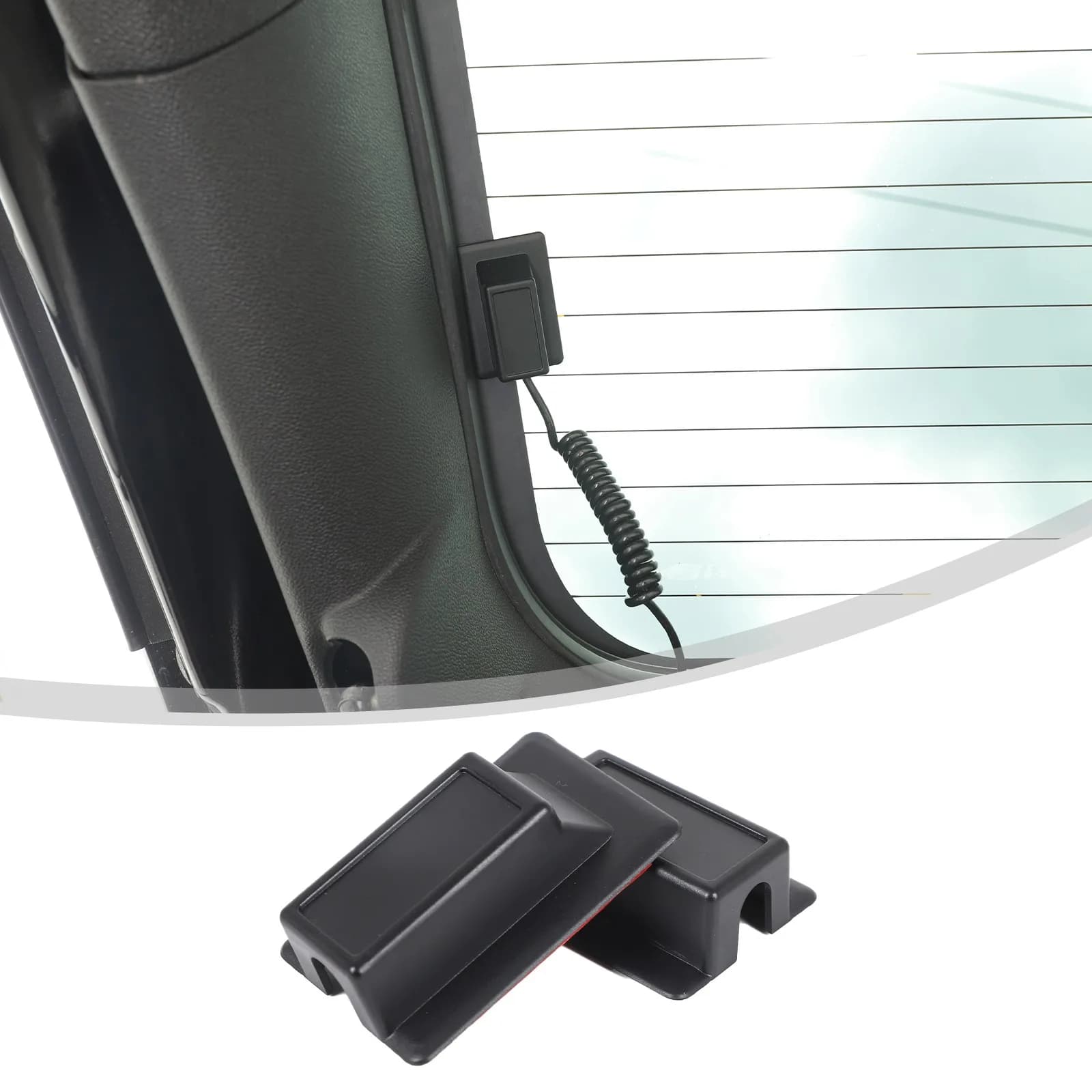 ABS Black Car Rear Window Glass Heating Wire Trim For Cadillac Escalade 2007-2014 Ford Ranger 2013-2022 Wire Protection Cover