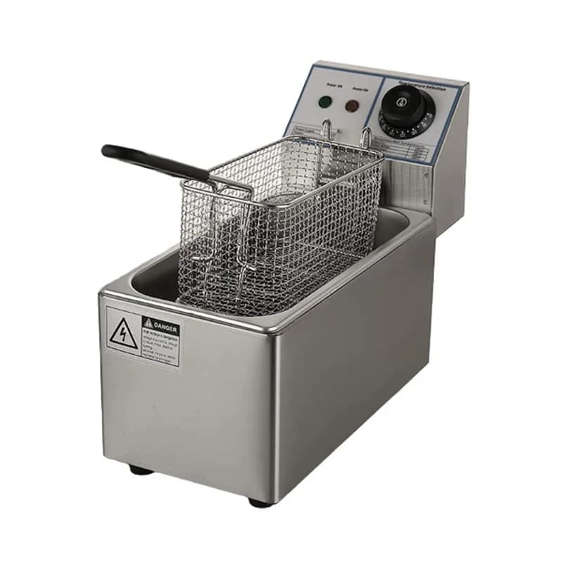 Multifunctional Desktop Deep Fryer Single Cylinder Small and Simple for Home Farm Hotels and Restaurants Use New