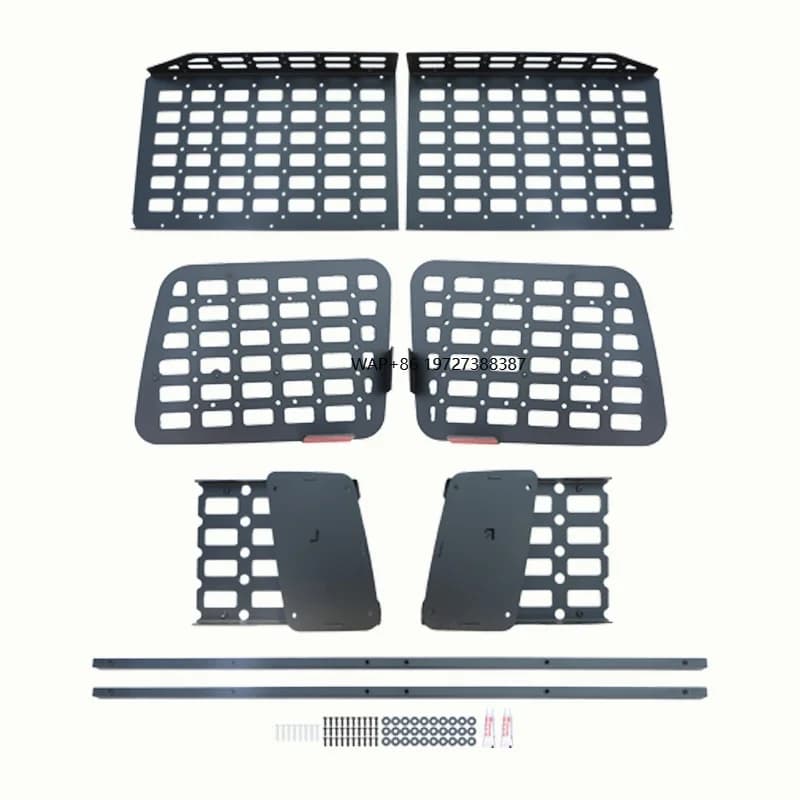 Aluminum Trunk Rack for 03, Wall Mounted Non-destructive Installation Extended Storage Strong Load