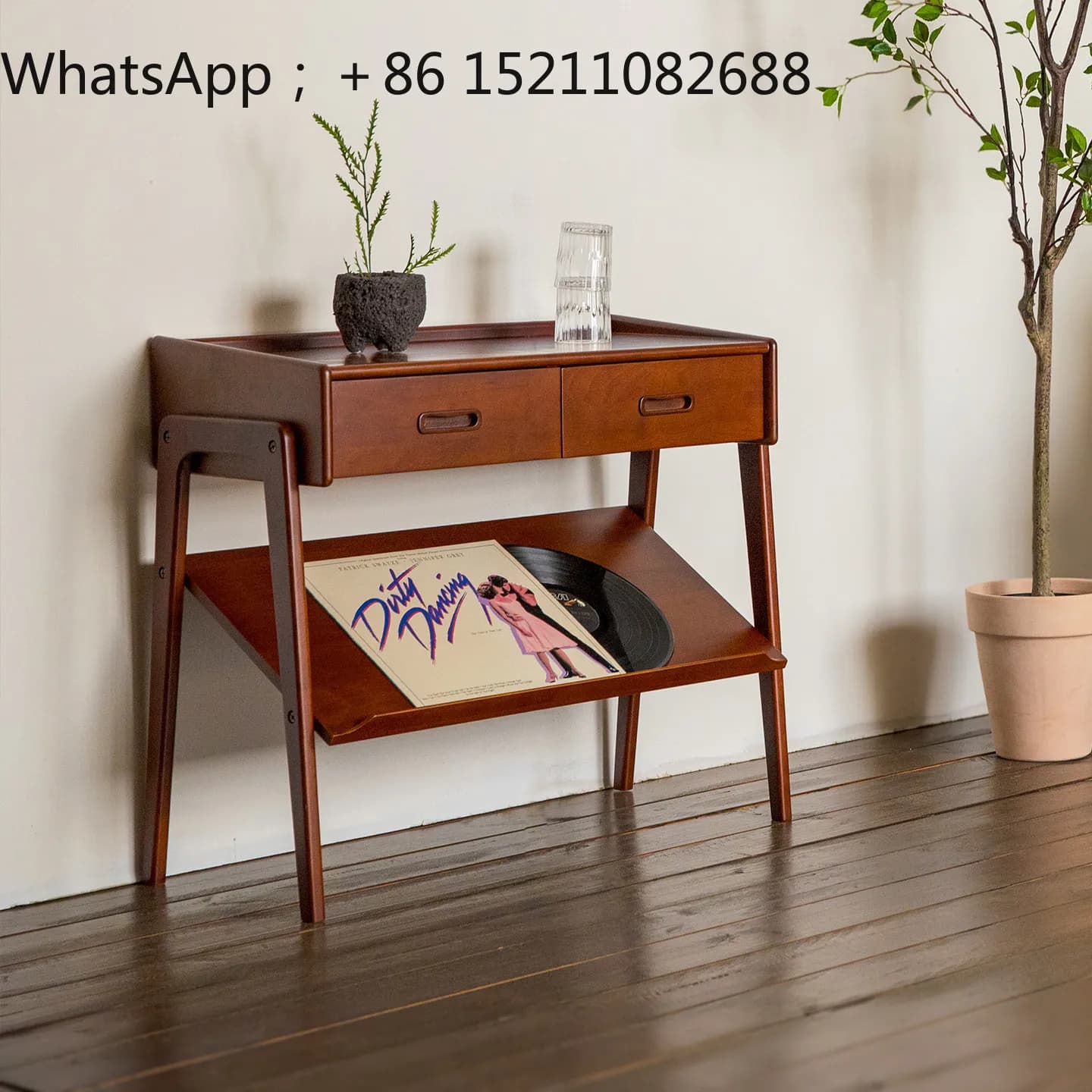 SCY simple retro wind bedside table bedroom small dresser living room small apartment desk