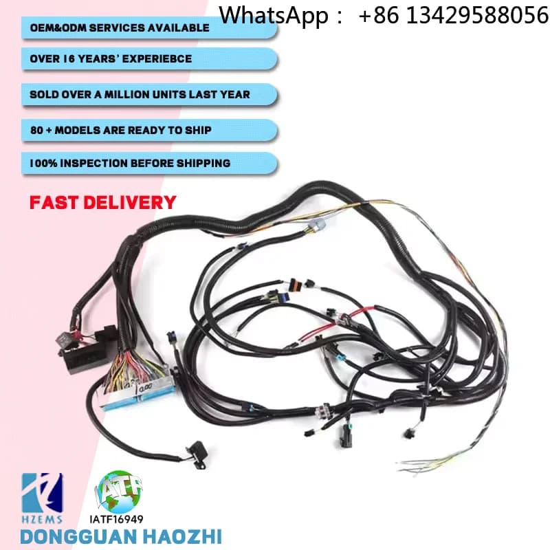 4L60E Independent Wiring Harness for 2003 2004 2005 2006 2007 Vortec Engine LS 4.8 5.3 6.0 W/4L60E Transmission