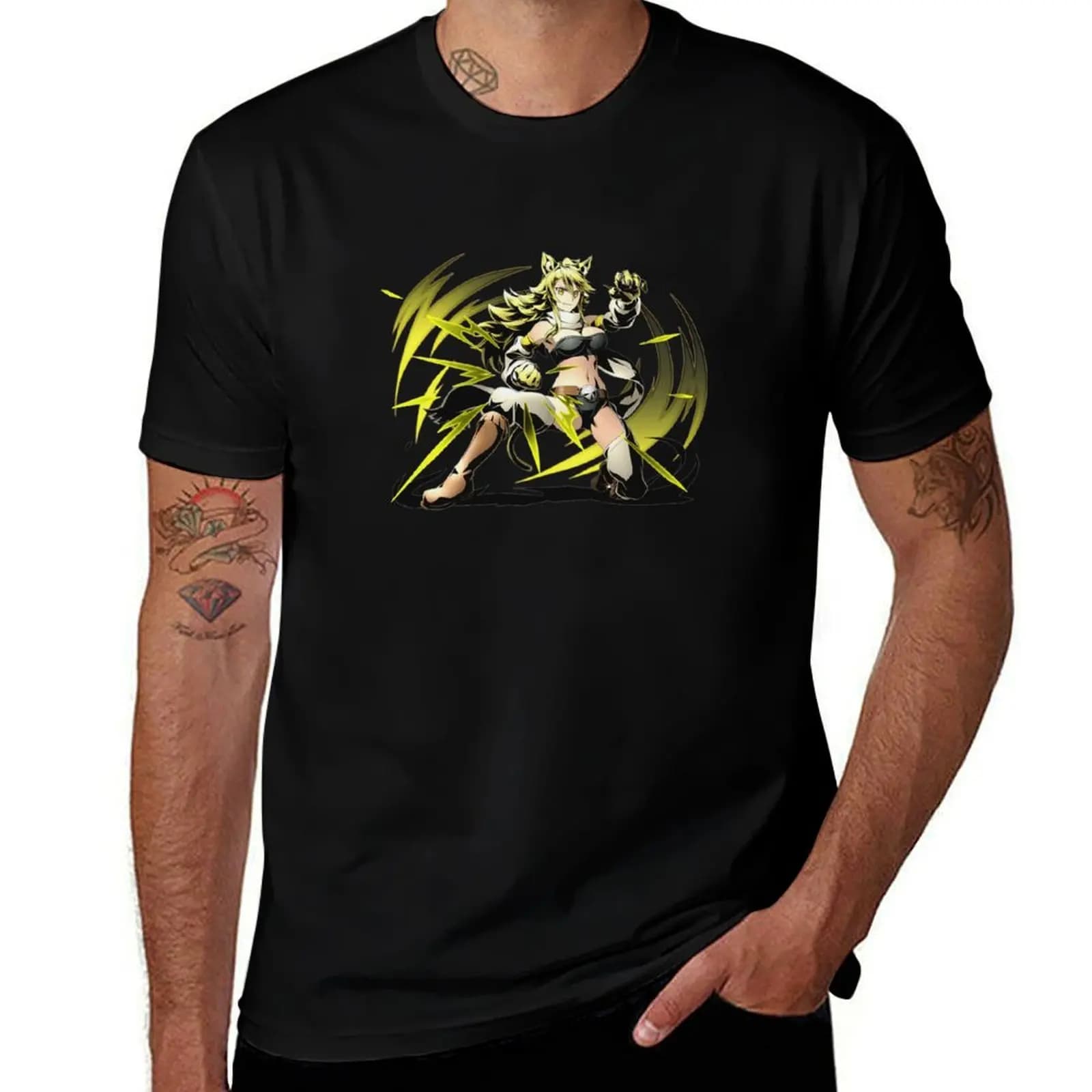 Anime Akame ga Kill Leone T-Shirt t shirts for man graphic funny T-Shirt
