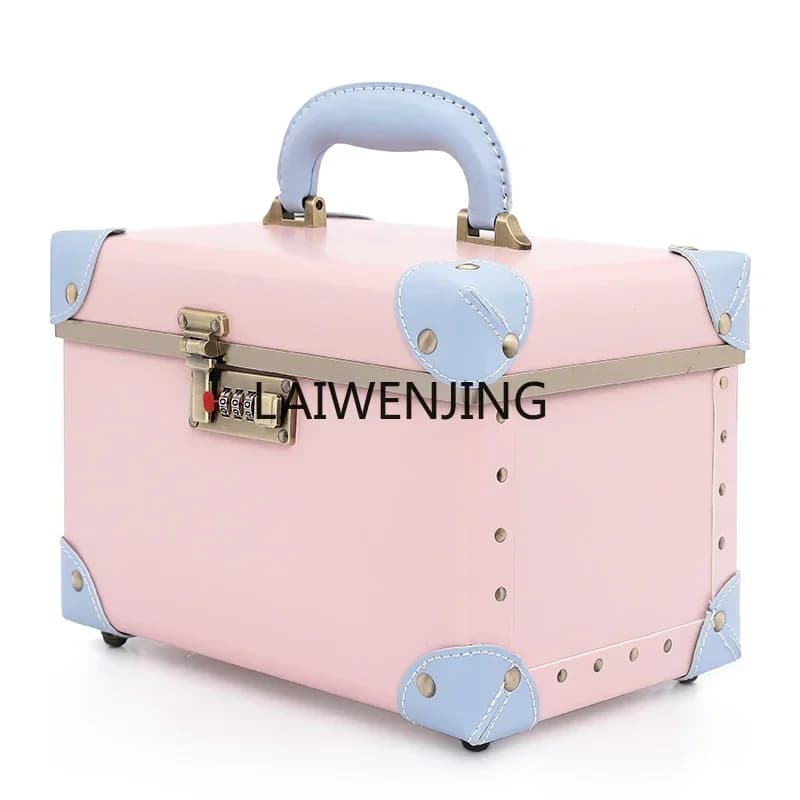 HLZ Large Capacity Cosmetic Case Portable Password Cosmetic Bag Tattoo Embroidery Toolbox