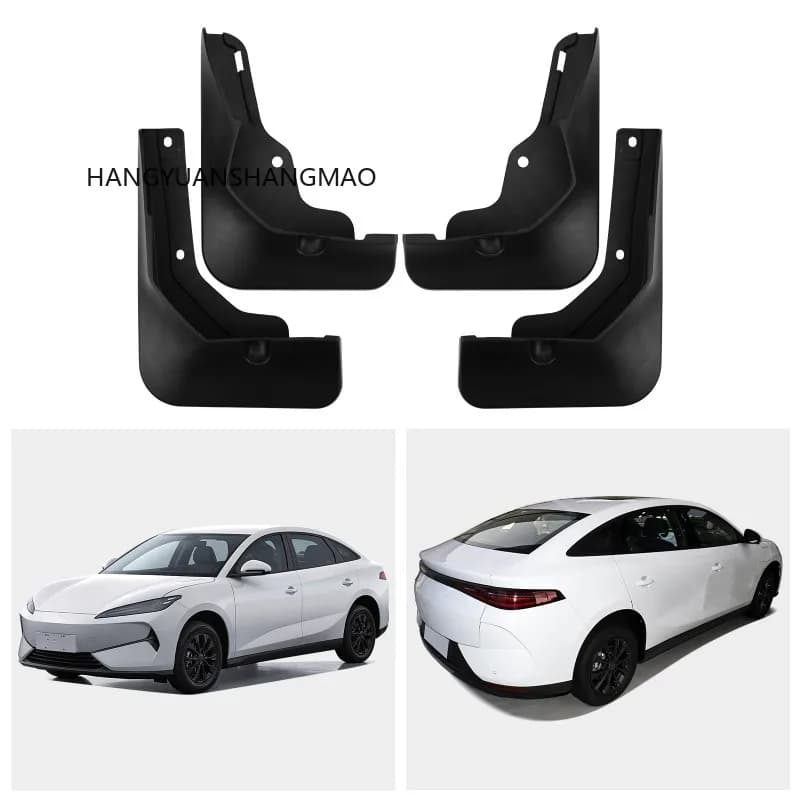 Car Mud Flaps Splash Guards for Byd E7 2025 Exterior Accessories Set of 4 Black Tire for Fender Protectors Custom Fit