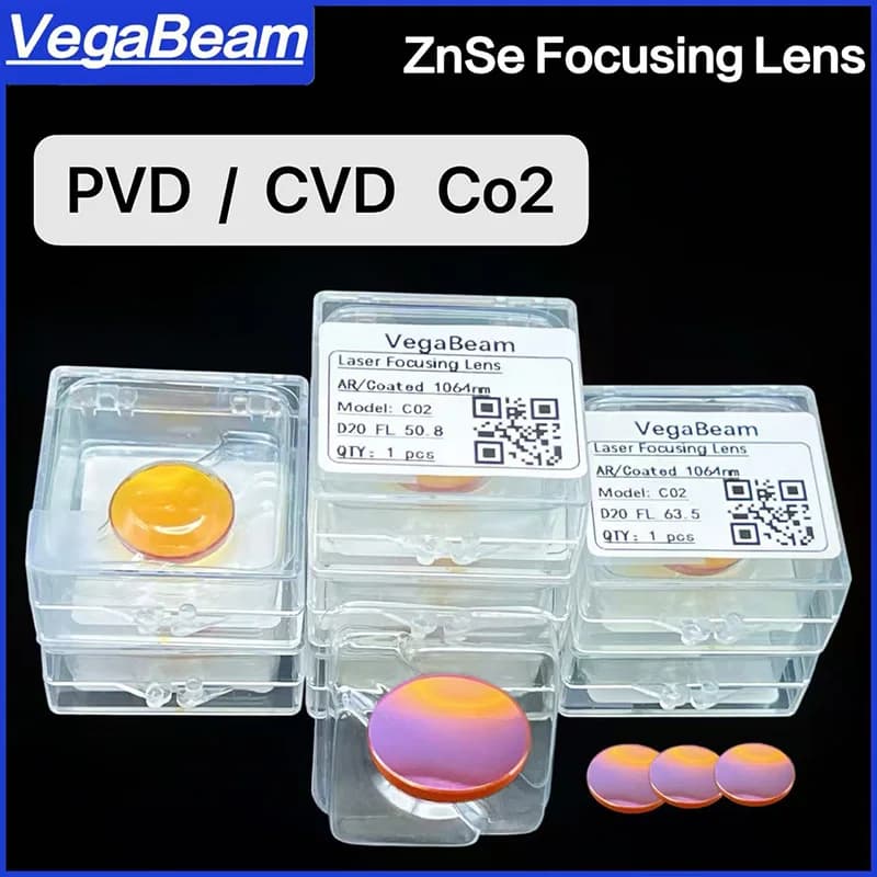 ZnSe Co2 Laser Focusing Lens High power D18 D19.05 D20 FL38.1/50.8/63.5/76.2/101.6/127mm For CO2 Laser Engraving Cutting Machine