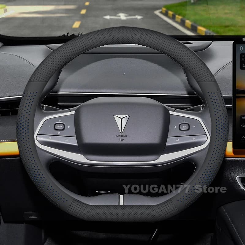 Leather Car Steering Wheel Cover For Changan Deepal s07 S7 2025 2024 Non-slip Auto Steering Wheel Deepal s07 Accessories 2025