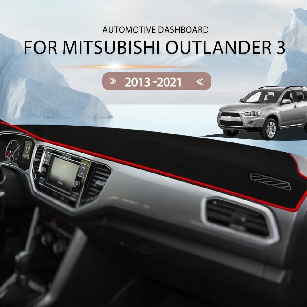 For Mitsubishi Outlander 3 2013 -2021 Dash Mat Sun Shade Anti-UV Carpets Car Accessories Car Dashboard Cover