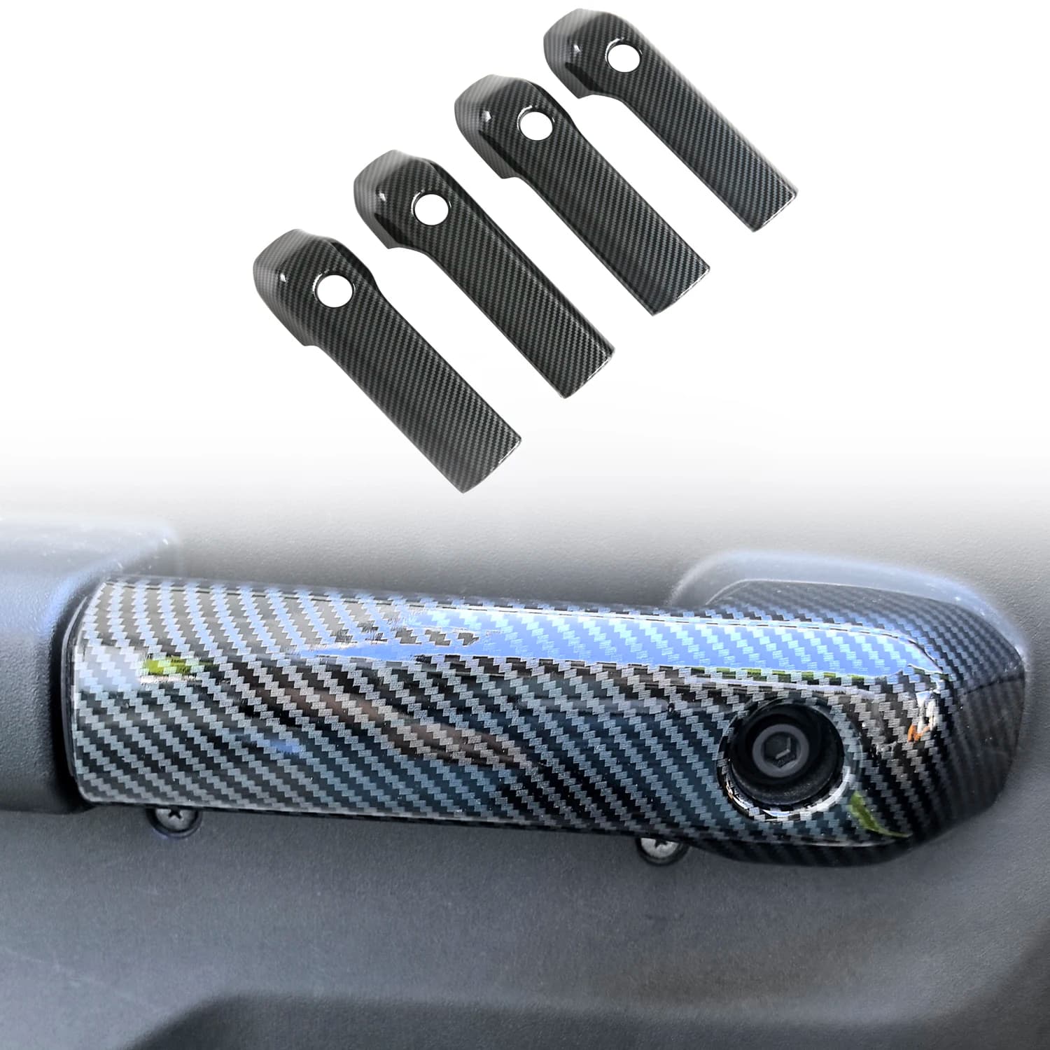 Car Accessories for Suzuki Jimny 2019-2025 5-Door ABS Interior Door Handle Cover Stickers 4 Pieces