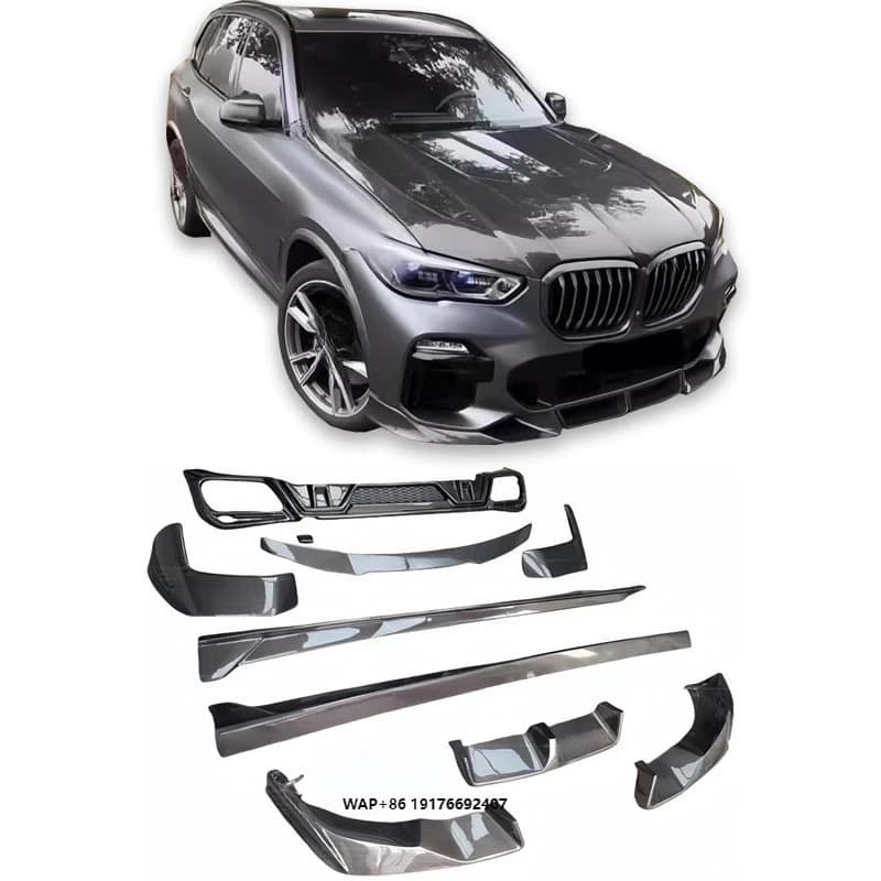 Body Kit for X5 G05 Upgraded LD Version Carbon Fiber Front and Rear Spoiler Side Skirt Diffuser air Wing