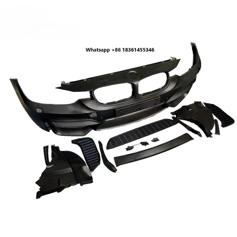 FOR 3 Series F30 F31 Front Bumper Surround Refit Kit M3 Style PP Material Car Modification and Upgrading M3 Style 2013-2018