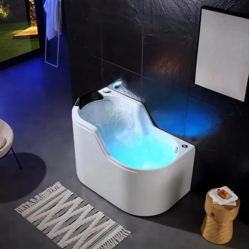 Indoor Jakuzi Mini Baby Spa Bath Tub Air Massage Whirlpool LED Luxury Small Bathtub for Children China Manufacture