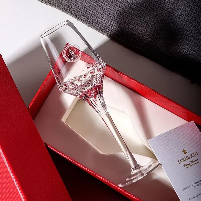 100ML Crystal Glass Red Wine Cup Gift Box Set Ornaments Wedding Banquet Party Champagne Brandy Whiskey Cocktail Glasses Barware