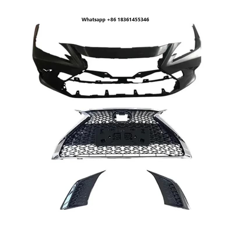 For Suitable ES200, ES250, ES300H L-EXUS 2018 Sport Upgrade Body Parts Modification, Front Bumper Grille Body Kit
