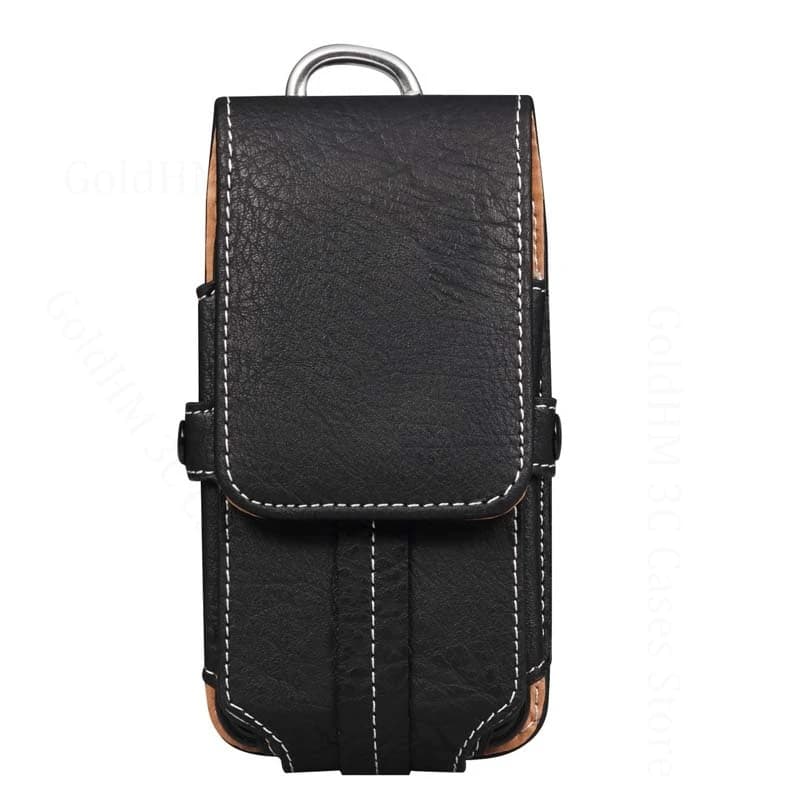 Leather Card Wallet Phone Case For Xiaomi 18 Pro Max 17 17T Pro Waist Bag Belt Cover Pouch For Mi 17 Pro Max 18 15T Pro 15 Ultra
