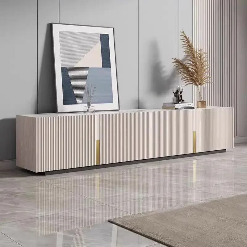 Sophisticated Luxury Storage Reliable Tv Cabinet Fashionable Convenient Metal Refined Tv Cabinet Mobile Soggiorno Room Furniture